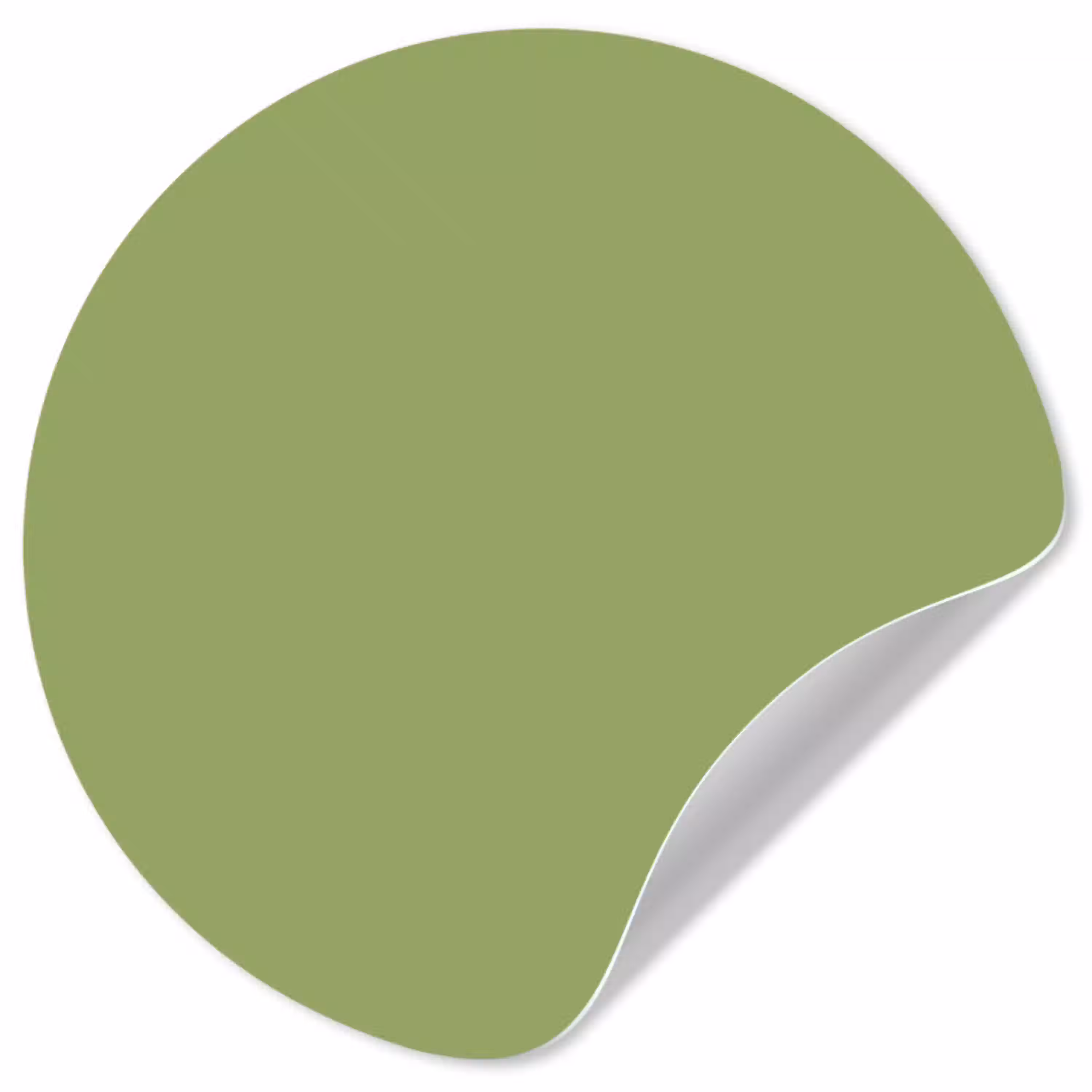 Sage - Green - Groen Wandcirkel behangsticker klein 186 -3d