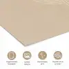 Parallelle lijnen - Lichte textuur - Beige poster papier klein -closeup_NL