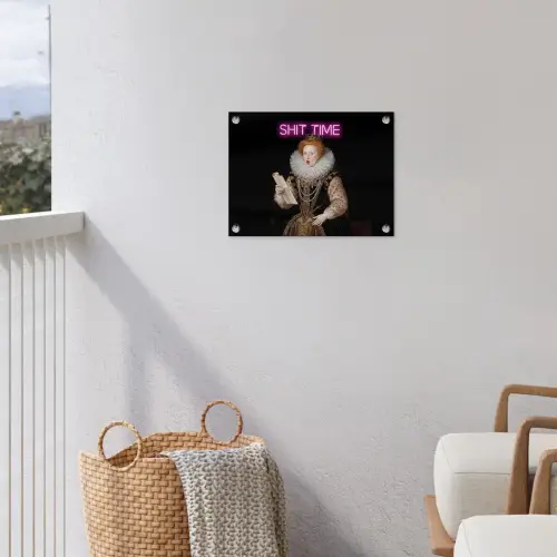 Portret - Humor - Neon tuinposter los doek klein -sfeer8