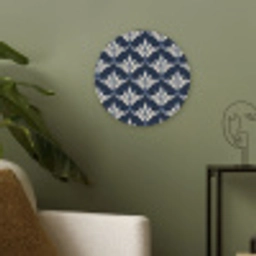 Modern - Ontwerp - Blauw Akoestische PET Vilt - Rond klein 838 -sfeer2