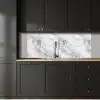 Wervelende - Grijsstructuur - Marmer - Wit keuken achterwand 2 middel 871 -sfeer1