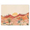 Landschap - Heuvels - Zonsondergang muismat rubber klein -3d