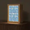 Ruitpatroon - Blauw - Crème Light Box met kabel (Tafellamp) klein 925 -z3d_website