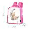 Beer - Maan - Sterren - Kinderen Kinderrugzak - Roze middel -productfoto_formaten