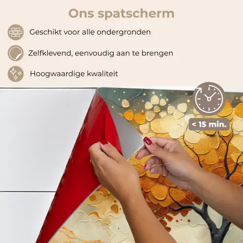 Boom - Natuur - Goud - Modern keuken achterwand spatscherm klein -spatscherm_NL