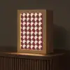 Rood - Tegelpatroon - Crème Light Box met kabel (Tafellamp) klein 925 -z3d_website