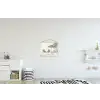 Terras - Illustratie - Groen textielposter latten blank klein -kinderkamer