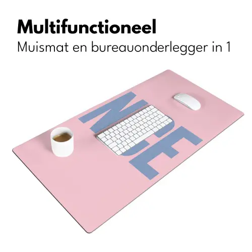 Nice - Paars - Roze Muismat XXL klein -sfeer4