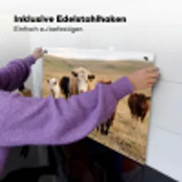 Runderen - Kudde - Landschap - Weide - Rustig Inductie beschemer met haakjes klein -ky-ophangen-de