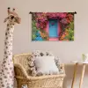 Bloemen - Deur - Roze Wandkleed katoen klein -wsfeer5_kind
