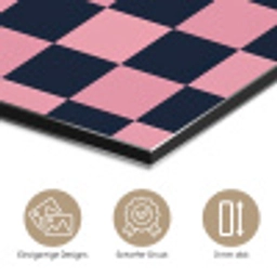 Traditioneel - Patroon - Blauw - Roze aluminium wit klein 46 -closeup_DE