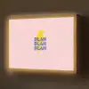 Blah - Bliksem - Roze Light Box met batterij (Wandlamp) middel -z3d_website