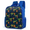 Bliksemsnelle raptors Kinderrugzak - Blauw middel -schuin