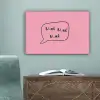 Tekstwolkje - BLAH BLAH BLAH - Roze canvas 2cm klein -sfeer4
