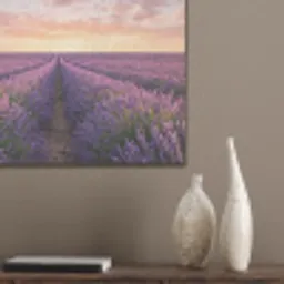 Landschap - Lavendelveld - Paars PET vilt klein -sfeer6_closeup