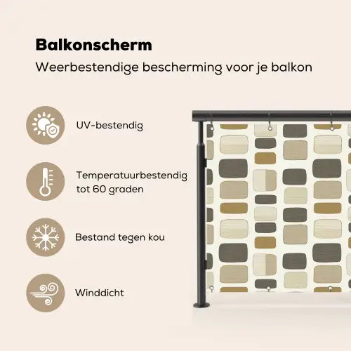 Blokken - Vintage - Grijs Balkonbeschermer Duitsland klein 596 -specs_NL