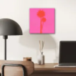 Palmbomen - Modern - Roze aluminium wit klein -sfeer5