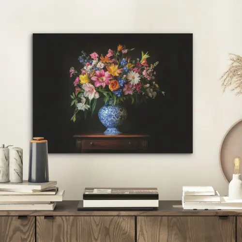 Kleur - Vaas - Bloemen - Boeket PET vilt klein -sfeer1