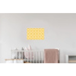 Patroon - Retro - Geel Muursticker klein 286 -kinderkamer