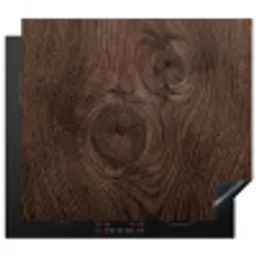 Houtnerf - Textuur - Patroon - Bruin - Rustiek Inductie beschermer vinyl 3mm middel -3d