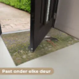 Ooienvaar - Bloemen - Weide - Kleurrijk Deurmat klein -USP_NL