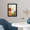 Zon - Abstract - Takken - Oranje fotolijst zwart zonder passe partout klein -sfeer4