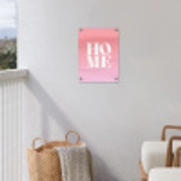Home - Letters - Groot - Roze tuinposter los doek klein -sfeer8