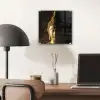 Buddha - Boeddha beeld - Goud - Spiritueel - Zwart plexiglas 5mm klein -sfeer6