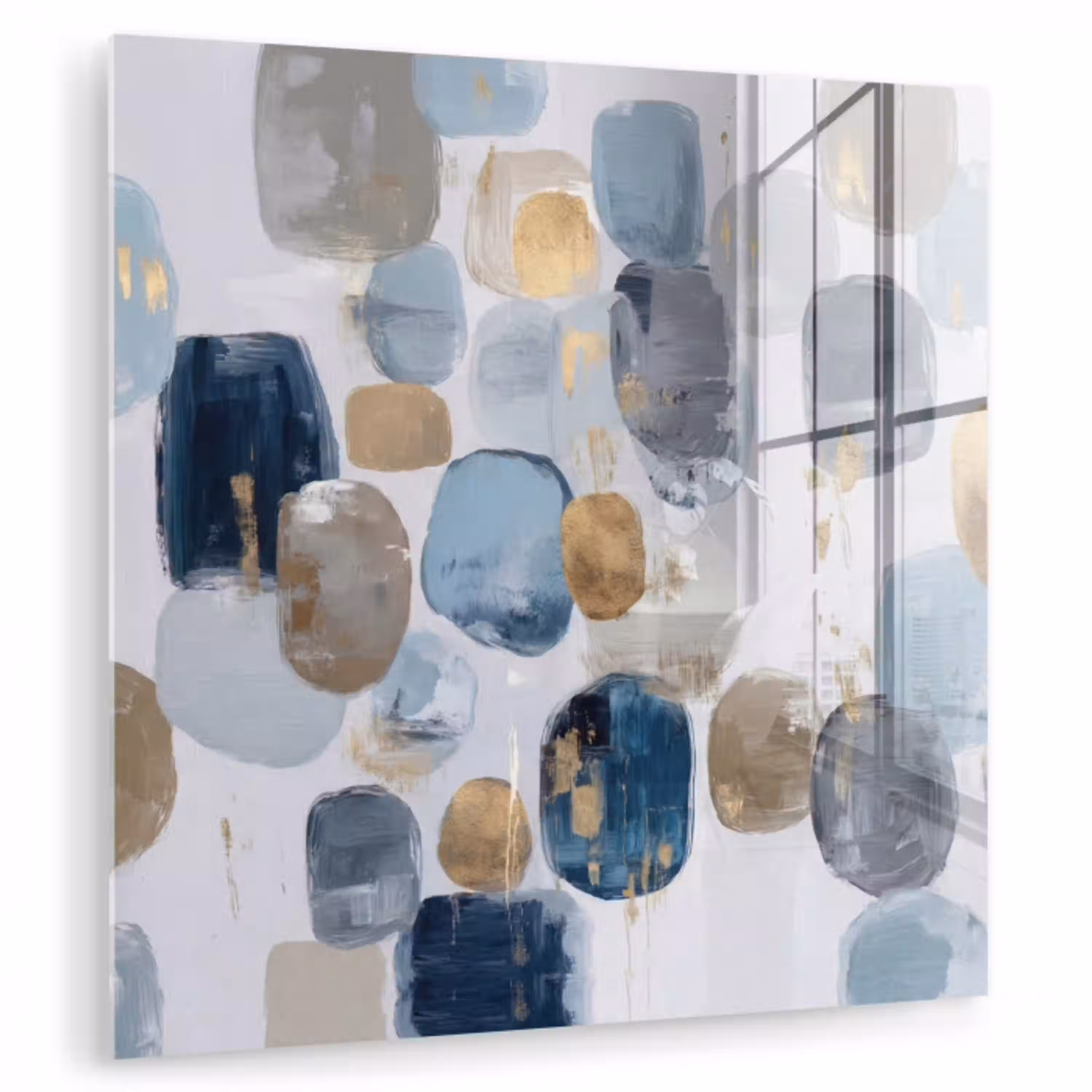 Abstract - Goud - Vormen plexiglas 5mm klein -zzzproduct_nieuw