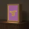 Manifest that shit - Paars - Glitter Light Box met kabel (Tafellamp) klein -z3d_website