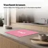 Gestreept - Roze - Chéri Inductie beschermer vinyl 3mm middel -sfeer1