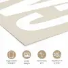 Cake - Woord - Japandi - Wit poster papier klein -closeup_NL