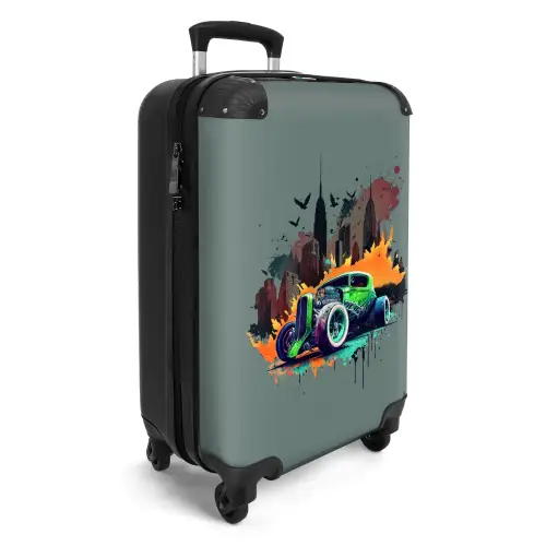 Auto in spookstad Koffer - NBS - Handbagage middel -productfoto_3d