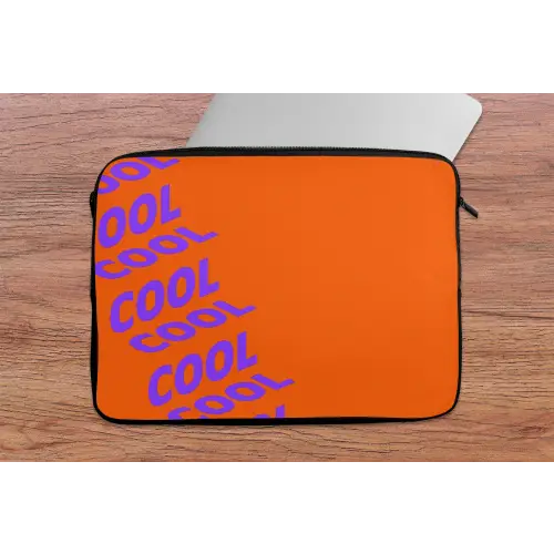 Cool - Paars - Oranje laptophoes neopreen klein -tafel