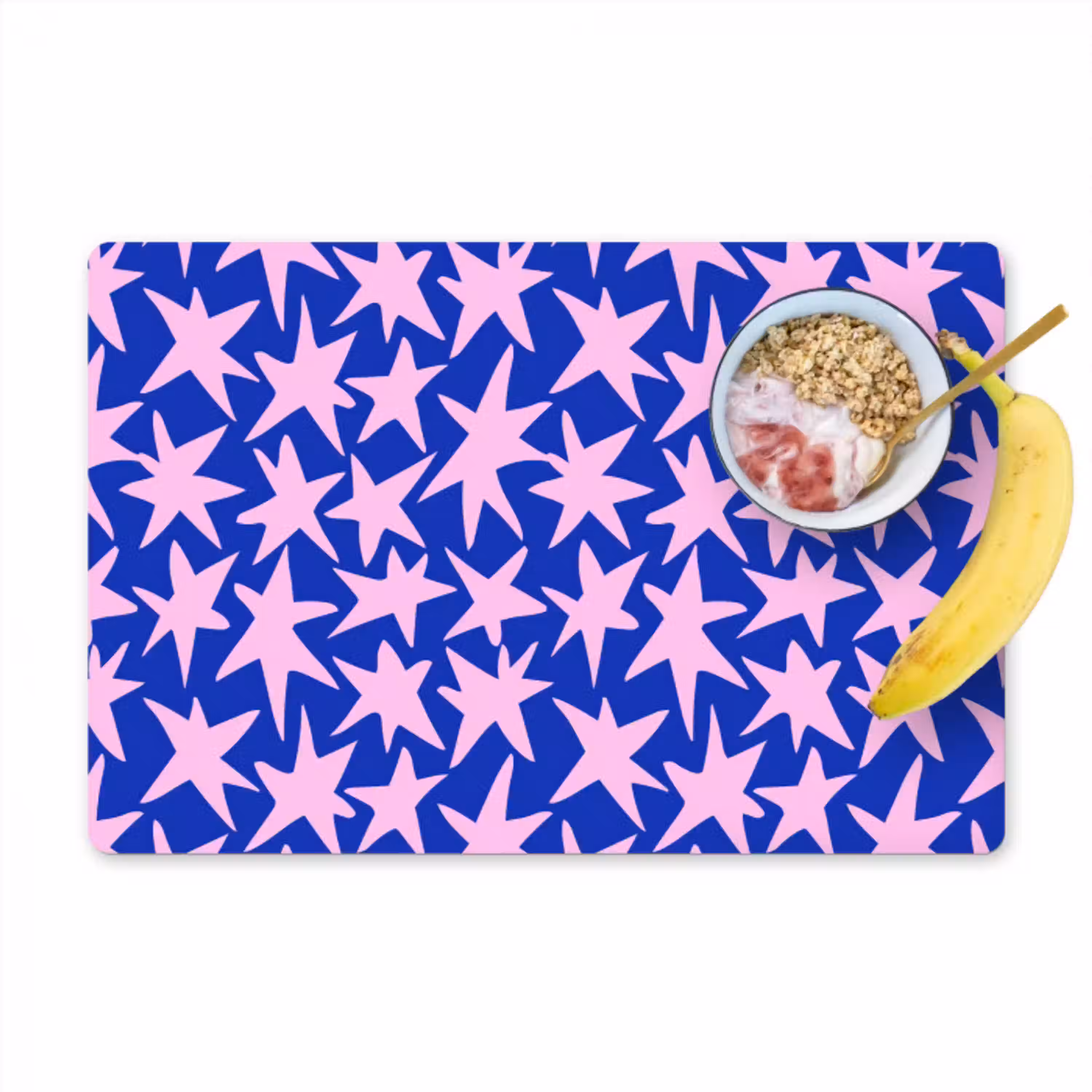 Modern - Sterren - Blauw Placemat vinyl groot 368 -zzzproduct_Kitchenyeah-website