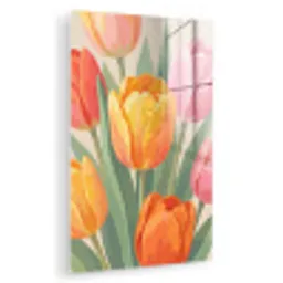 Tulpen - Abstract - Kleurrijk plexiglas 5mm klein -zzzproduct_nieuw