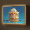 Pannenkoeken - Steentjes - Glitter - Slagroom Light Box met batterij (Wandlamp) middel -z3d_website
