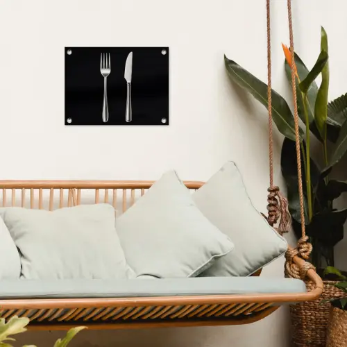 Bestek - Klassiek - Elegant tuinposter los doek klein -sfeer7