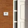 Beige marmer - Modern Naambord Rechthoek middel -sfeer3-rechthoek-S