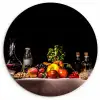 Culinaire compositie KitchenYeah - Keuken - Wandcirkel Forex klein -3d