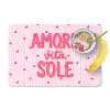 Amore vita sole - Roze - Hartjes Placemat vinyl groot -zzzproduct_Kitchenyeah-website