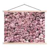 Een zee van rozen uit de natuur textielposter latten blank klein -3d