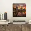 Boeddha beelden - Zonsondergang - Water - Boeddhisme aluminium wit klein -sfeer1