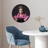 Ironisch - Tekst - Neon Fotolijst rond zonder passe partout klein -sfeer2