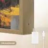 Abstracte kunst - Goud - Zwart Light Box met batterij (Wandlamp) middel -USP_websiteoplaadbaarNL