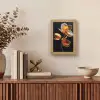 Bloem - Orchidee - Oranje Light Box met kabel (Tafellamp) klein -sfeer2