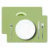 Minimalistisch - Kopjes - Matcha -Groen Placemat vinyl groot -zzsfeer2_Kitchenyeah-website