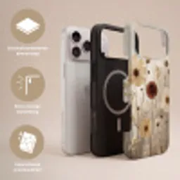 Wilde bloemen - Botanisch - Vintage - Natuur - Rustiek Toughcase MagSafe Apple iPhone 17 Pro Max klein -USP_Lagen_NL