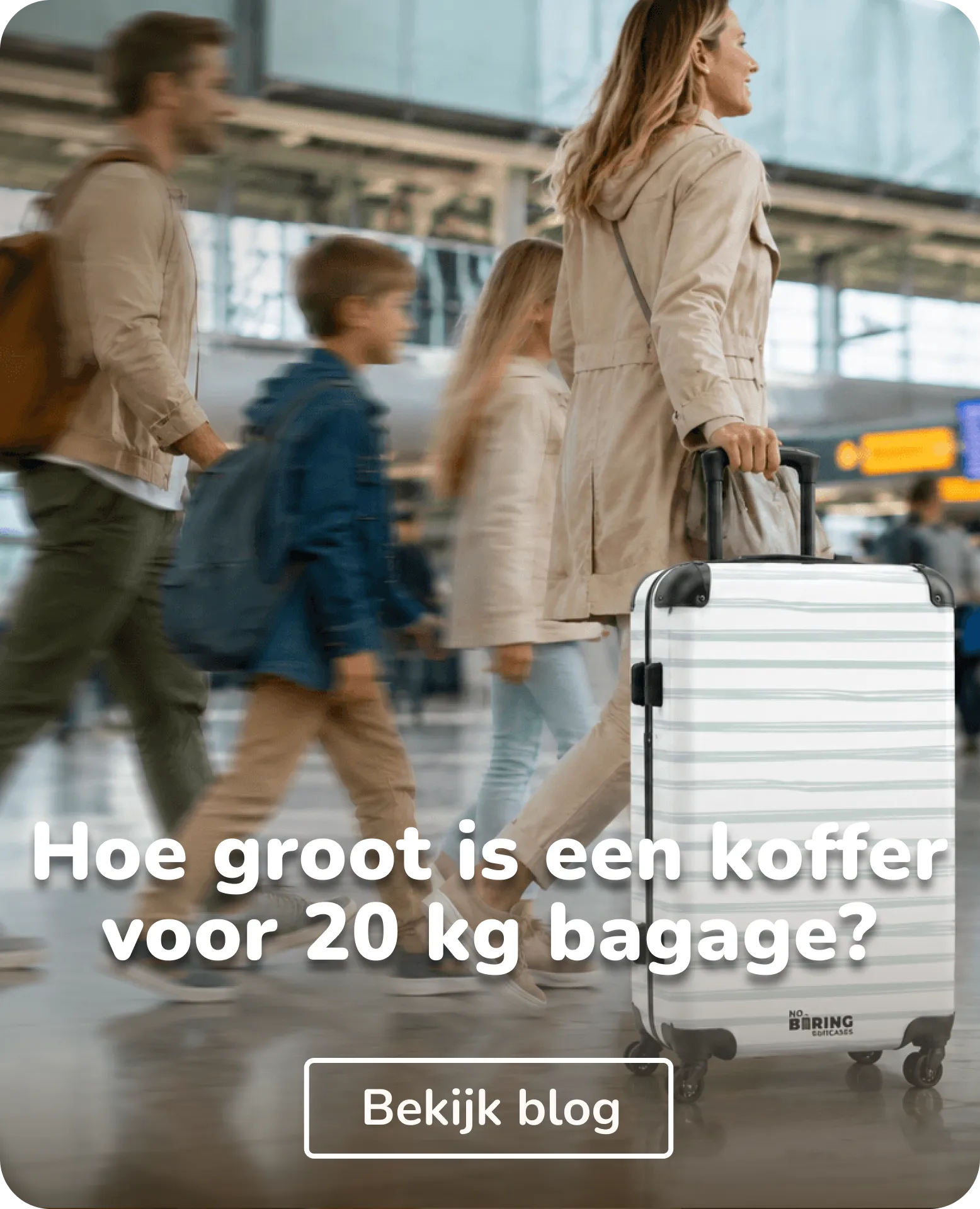 hoe groot is een koffer voor 20 kg handbagage?