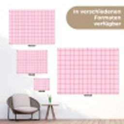 Raster - Patroon - Roze tuinposter los doek klein 239 -Xsfeer9_DE